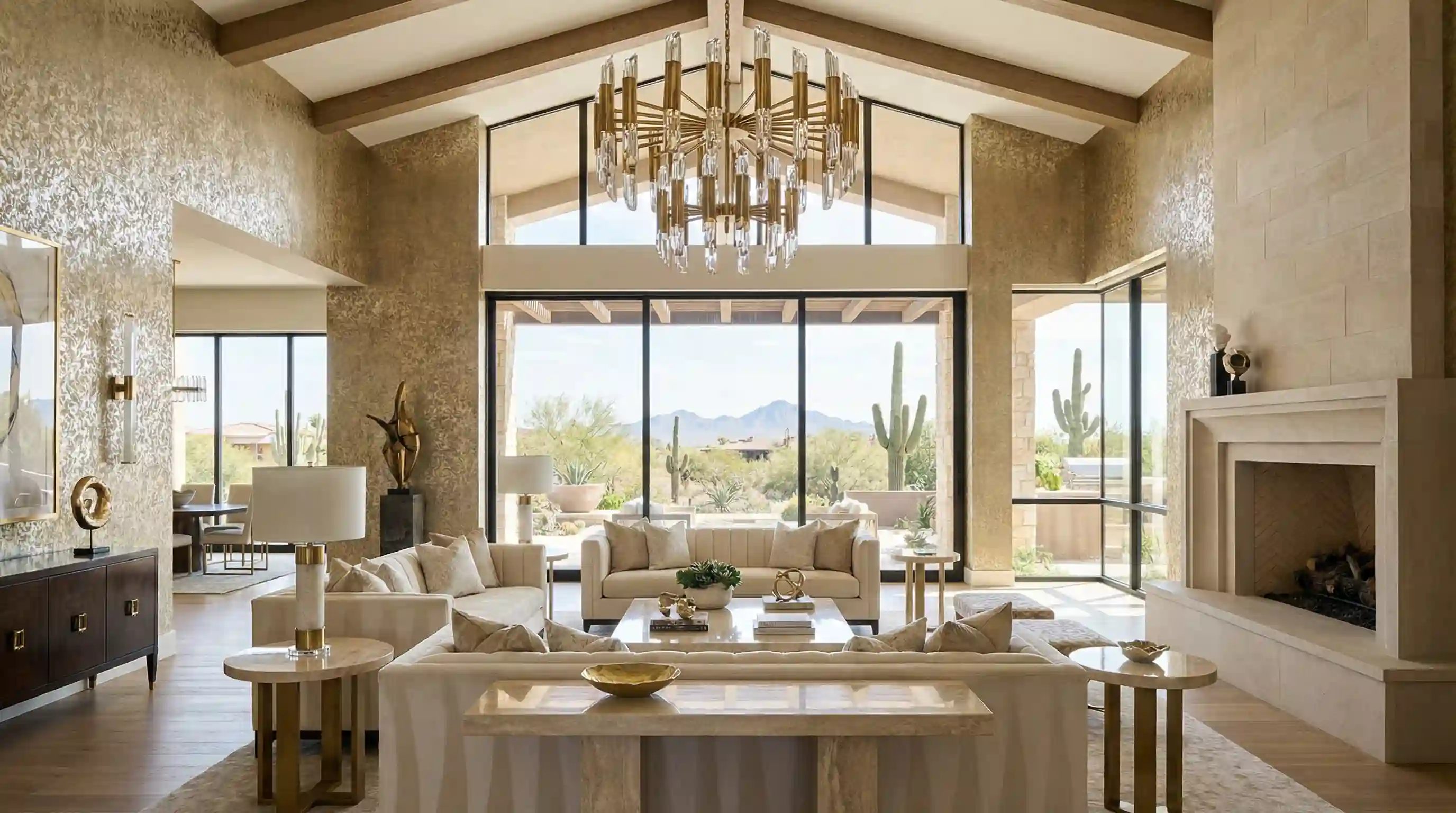 Luxury residential wallpaper installation by Colonial Charm Wallcovering
